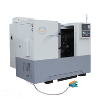 Tour CNC à banc incliné TCK50D, centre d'usinage CNC avec tourelle porte-outils motorisée 12 outils