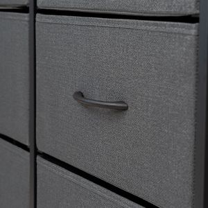 Living Room Fabric <b>Cabinets</b> Freestanding Durable Stainless Steel MDF Panel <b>Pine</b> Various Color Hua Cheng HC8BC 8 Drawers - Product Image 5