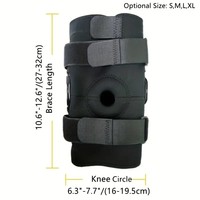 Attelle de genou professionnelle en néoprène à rotule ouverte avec stabilisateurs latéraux métalliques, attelle médicale pour articulation rotulienne