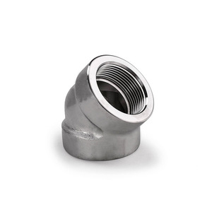 Raccord coudé à filetage interne à 45 degrés en acier inoxydable forgé B16.11, 3000Lb 6000Lb 900Lb, pour tuyauterie hydraulique - Product Image 5