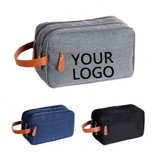 Yiafan Travel Men's Solid Color Oxford Cloth Zipper Closure Double Layer Large Capacity Eco-Friendly Durable Recyclable <b>Bag</b> - Product Image 2