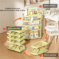 Étagère de rangement pliable multifonctionnelle pour enfants à domicile