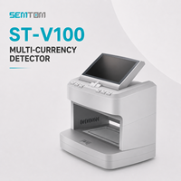Détecteur de billets contrefaits SEMTOM ST-V100, lumière blanche UV IR MG, machine de détection de devises contrefaites