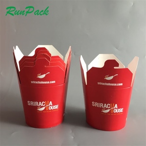 Caja de fideos desechables <span class=keywords><strong>para</strong></span> embalaje de aperitivos del fabricante de Shenzhen, contenedor de pasta de papel Kraft blanco, caja de embalaje de arroz, estampado <span class=keywords><strong>para</strong></span> alimentos - Product Image 1