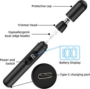 Tondeuse Électrique Portable pour Oreilles et Nez, Rechargeable par USB, Rasoir Multifonctionnel pour Poils du Nez et des Oreilles, Tondeuse pour Hommes - Product Image 3