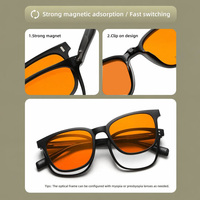 Gafas Magnéticas con Clip Sunray Custom Packaging, Disponibles en Stock, Lote Pequeño, Ligeras, Duraderas, Unisex, Anti Luz Azul, UV400
