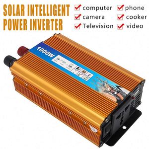 High Quality Intelligent Dc to Ac Solar Inverter 1000w Power Inverter 12v to 220V Car Power Inverter with Aluminium Shell - Product Image 2