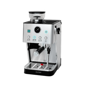 Machine à café italienne 2 en 1 Outrip, extraction haute pression 20 bars, broyeur intégré et mousseur à lait semi-automatique - Product Image 5