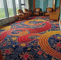 Tapis d'hôtel Axminster sur mesure en jacquard tissé de luxe, écologique et antidérapant