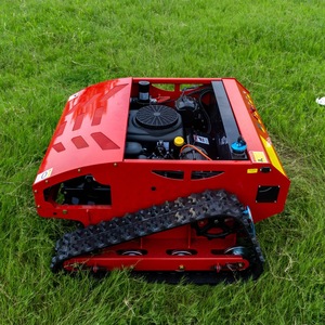 Tondeuse autoportée télécommandée à essence monocylindre avec lame rotative et bac de ramassage arrière – Qualité professionnelle - Product Image 3