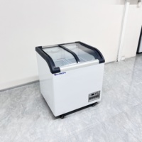 Vitrine réfrigérée pour glaces, sorbets et crèmes glacées, avec porte coulissante en verre personnalisée, vente chaude, prix bas