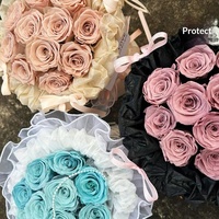 Bouquet de fleurs préservées fait main, style ballet, roses éternelles pour demoiselles d'honneur et remise de diplôme, vente en gros de fleurs en ligne