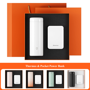 Juego de Regalo Premium 2 en 1 con Logotipo Personalizado, Termo y Batería Portátil para Apreciación a Clientes Corporativos - Product Image 2