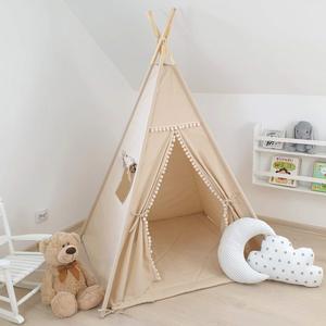 Tipi de Lona de Algodón Color Caqui para Niños, Tienda de Campaña Infantil, Juguete Deportivo, Tienda de Campaña para Niños - Product Image 1