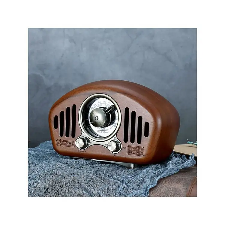 Wholesale Direct Sales yinzhiyao vintage radio premium Solid Wood Retro Radio with Wireless Function