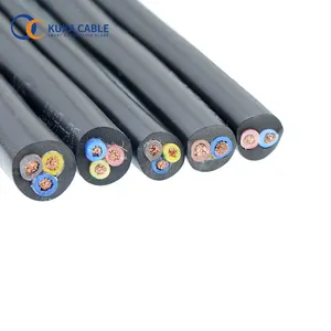 1.5MM 2.5MM 4MM 6MM 6MM Flexible RVV Cable 4 Core PVC Insulated and Sheathed Electrical Power Wire