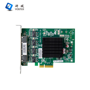 Carte réseau Gigabit Ethernet PoE PCIe x4 à 4 ports G804 pour serveur de bureau, domaine de recherche Contrôle industriel - Product Image 3