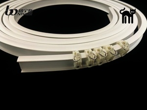 Rail de plafond flexible en plastique de 5 m pour usage domestique, droit, courbé, pliable, à suspendre pour lits superposés, fenêtres en <span class=keywords><strong>baie</strong></span>, séparateurs de pièce - Product Image 3