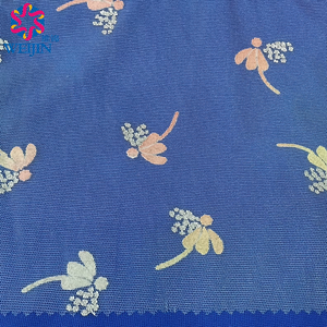 Nhà Sản Xuất Máy Dệt Warp Đan 100% Polyester Vải Tuyn Điện Lưới Crape Flock In Con Chuồn Chuồn Vải Trang Trí Thủ Công - Product Image 5