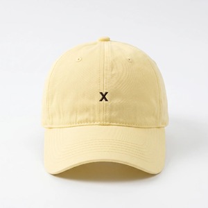 Casquette de baseball brodée jaune avec logo personnalisé OEM, unisexe, réglable, 6 panneaux, décontractée, printemps-été, en tissu coton - Product Image 2