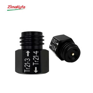 Adaptateur de convertisseur de gaz CO2 en alliage d'aluminium noir pour outils pneumatiques, filetages femelle Tr21-4 et mâle Tr21-3, personnalisable OEM - Product Image 2