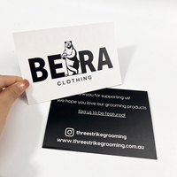 Impresión de Tarjetas de Presentación y Tarjetas de Agradecimiento en Papel de Arte de Alta Calidad Personalizadas con Dorado Metálico y Laminación de Película
