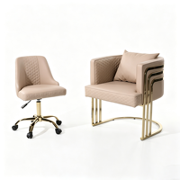 Ensemble de chaise de manucure pour client et tabouret roulant pour technicien(ne) avec logo personnalisé – Kit de chaise de salon de manucure pour technicien(ne) et client(se)