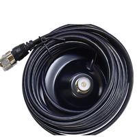 Antena de ventosa a prueba de polvo para walkie-talkie montada en vehículo, cable coaxial corto de 5 metros, conectores BNC macho de 9 cm y conector macho tipo C
