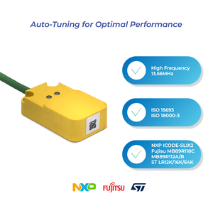 D1338T Промышленный ВЧ РФИД Считыватель 13.56МГц ISO15693 Modbus TCP IP67 M12 RJ45 PoE для Системы MES Идентификация Инструмента - Product Image 2
