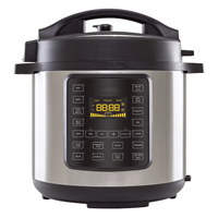 Cuisinière à pression électrique programmable avec écran LED, commande numérique, boîtier en acier inoxydable, capacité de 6 L, 18 fonctions en 1 pour la maison