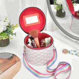 Bolsa de Cosméticos Portátil Rígida, Bolsa de Maquillaje de Viaje para Mujer, Organizador de Maquillaje, Estuche de Almacenamiento - Product Image 3