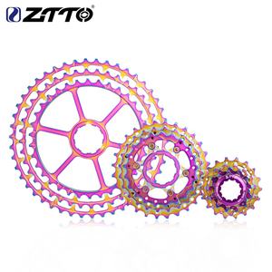 <span class=keywords><strong>Cassette</strong></span> ZTTO de 10 Velocidades para Bicicleta, 11-46T SLR 2, Arcoíris, Rueda Libre 10s Ultraligera 46T CNC <span class=keywords><strong>10v</strong></span> K7 para <span class=keywords><strong>MTB</strong></span> X0 X9 X7 M610 M781 M786 - Product Image 4