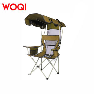 เก้าอี้แคมป์ปิ้ง Woqi พร้อมหลังคา เก้าอี้พับอลูมิเนียม เก้าอี้สนาม เก้าอี้พกพา เก้าอี้กลางแจ้ง 55X55X90 - Product Image 5