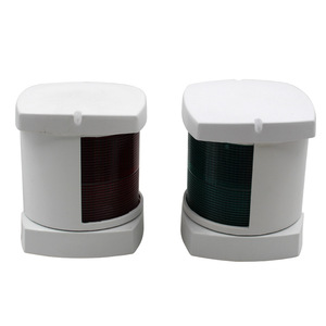 Luces de Navegación para Yates, Luces Laterales de Señalización para Veleros, LED Rojo y Verde de 4 Pulgadas, 12V 24V, Alimentadas por Batería, para Uso en Cruceros - Product Image 1