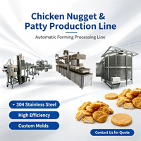 Ligne de production complète de nuggets de poulet automatique à grande capacité, clé en main