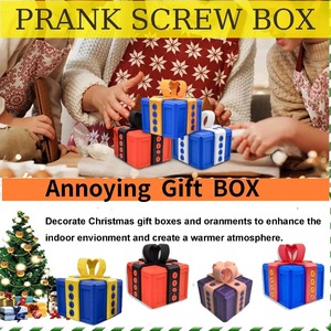 3D printed gift <b>box</b> with screws, fun <b>Christmas</b> decoration <b>box</b>, and friends' novel magic <b>box</b>, customizable - Product Image 5