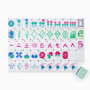 Özel Modern Nane Yeşili Deniz Köpüğü Amerikan Mahjong Seti 160 Taşlı Standart 4 Katmanlı Hassas İşlemeli Akrilik Satranç Oyunu - Product Image 3