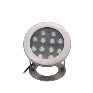 Lumière d'étang ronde à changement de couleur <span class=keywords><strong>12V</strong></span>/24V LED en acier inoxydable IP68 pour paysage pour éclairage de piscine - Product Image 1