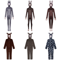 Nouvelle Arrivée 2026 : Costume de Cosplay Lapin Multi-Styles, Combinaison Zentai Imprimée en Fausse Fourrure pour Halloween, Carnaval, Fête IM170-W
