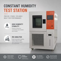 Cámara de Prueba de Humedad Constante, Color Naranja Blanco, Programable, Equipo de Laboratorio de Estabilidad Climática