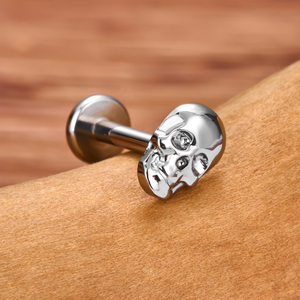 <span class=keywords><strong>Piercing</strong></span> corporel en Titane G23, motif Tête <span class=keywords><strong>de</strong></span> Lion, Crâne et Aile, avec filetage interne, pour lèvre, cartilage d'oreille, labret, <span class=keywords><strong>langue</strong></span> et hélix - Product Image 3