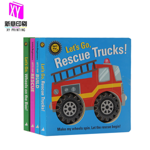 Stampa di <span class=keywords><strong>Libri</strong></span> Cartonati per Bambini su Richiesta, <span class=keywords><strong>Libri</strong></span> Interattivi con Ruote per Bambini dalla Fabbrica Cinese - Product Image 4