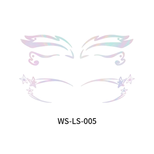 2025 nueva venta al por mayor falso ojo tatuaje pegatina colorido impermeable temporal <span class=keywords><strong>cara</strong></span> tatuaje <span class=keywords><strong>para</strong></span> niñas maquillaje - Product Image 5