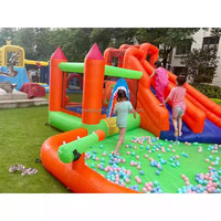 Parc pour enfants ou château gonflable en PVC amusant commercial pour jardin et parc pour la location de fêtes et les parcs d'attractions