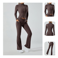 Kledingfabrikanten Halter Fitness Sneldrogende Superzachte Compressieset Actieve Kleding Yoga Workout Sets Voor Vrouwen