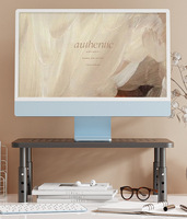 Support de rangement de bureau multifonctionnel moderne pour augmenter la hauteur avec socle de rangement évolutif Base de moniteur en métal