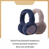 Casque sans fil d'hiver chaud de Noël 2023 INS, cadeau pour femmes, casque BT, longue durée de vie de la batterie, tendance