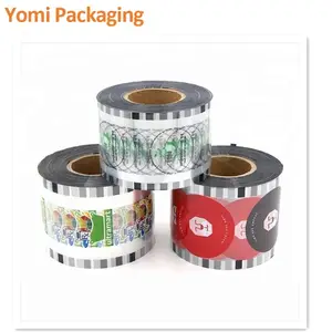 Filme de embalagem de alimentos em folha de alumínio/Rolo de filme de embalagem de saquinho laminado de plástico para lanches impresso personalizado