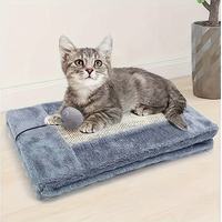 Nouveau Nid pour Chat Triangulaire en Sisal Écologique, Pliable et Créatif, Double Usage, Griffoir Triangulaire à Motif Uni, Confortable