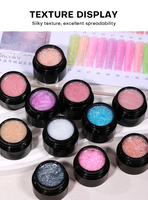 Gel de construction en pots pour extensions d'ongles, faible chaleur, sans HEMA, marque privée, logo personnalisé